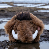 Fluffy Woolly Mammoth Plush Keychain – Cute Prehistoric Animal Bag Charm & Backpack Accessory