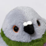 Chubby Rock Dove Plush Keychain | Shake & Chirp Battery-Free Mini Feral Pigeon Charm (11cm)