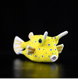 Realistic Longhorn Cowfish Stuffed Animal Plush Toy, Fish Plushies