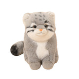 Ultra-Soft Realistic Pallas's Cat Plush Toy | Fluffy Wild Cat Stuffed Animal Plushie for Cat Lovers & Home Decor