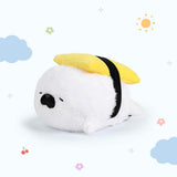 Fluffy Sushi Seal Stuffed Animal Plush Pillow, Cute Seal Plush Toy