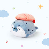 Fluffy Sushi Seal Stuffed Animal Plush Pillow, Cute Seal Plush Toy