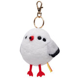 Funny Squeaking Black-Headed Gull Plush Keychain - No Battery Shaking Sound Red-Billed Seagull Bag Charm