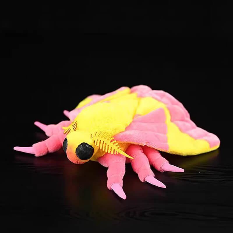 Realistic Rosy Maple Moth Stuffed Animal Plush Toy