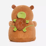 Kawaii Capybara Stuffed Aniamls Toy, with Turtle Backpack Plushies