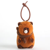 Cute Capybara Wearing Scarf Stuffed Plush Toy, Lazy Animal Plushies