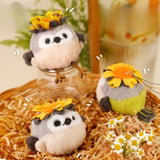 Mini Goldcrest Bird Stuffed Plush Keychain, Bag Charm with Sound