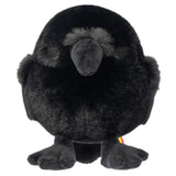 Chubby Crow Plush Keychain – Cute Round Black Raven Bag Charm & Backpack Accessory | Gothic Aesthetic Plushie Gift