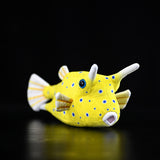 Realistic Longhorn Cowfish Stuffed Animal Plush Toy, Fish Plushies