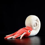 Realistic Ammonite Fossil Plush Toy - Prehistoric Sea Creature Stuffed Animal