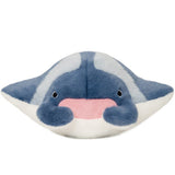 Chubby Manta Ray Plush Toy - Cute Ocean Stingray Stuffed Animal Pillow