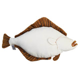 Realistic Atlantic Halibut Fish Stuffed Animal Plush Toy