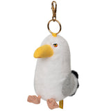 Grumpy Seagull Plush Keychain Pendant, Cute Siberian Gull Bag Charm & Backpack Accessory, Funny Stuffed Animal Gift for Friends