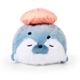 Fluffy Sushi Seal Stuffed Animal Plush Pillow, Cute Seal Plush Toy