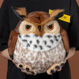 Chubby Eurasian Eagle-Owl Stuffed Animal Plush Toy