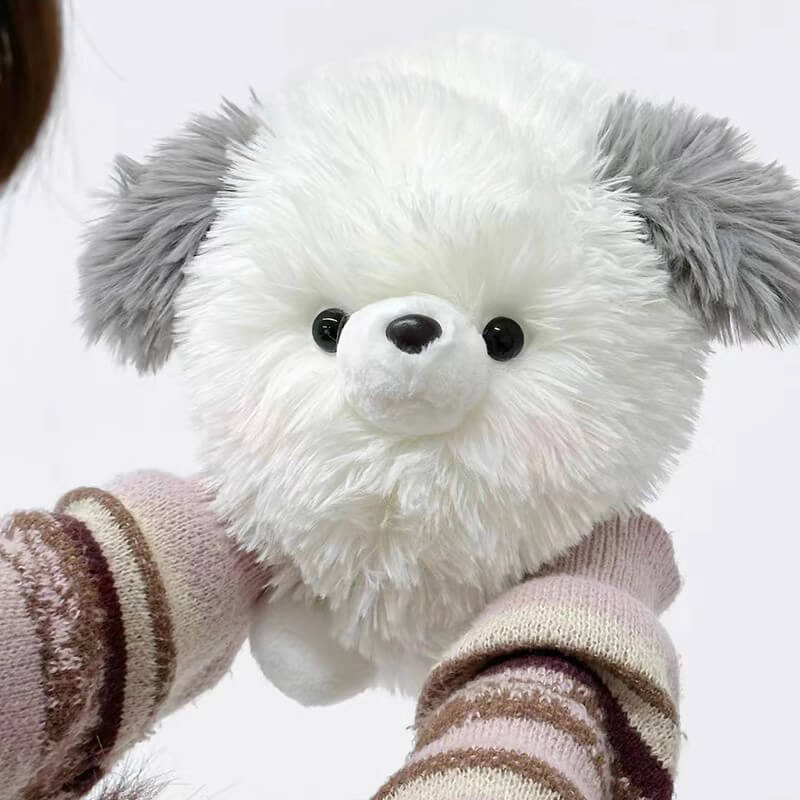Chubby Stuffed Animal Plush Hugging Pillow - Fluffy Dog, Fluffy Pig