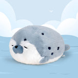 Chubby Seal Stuffed Animal Plush Pillow, Cute Seal Plush Toy