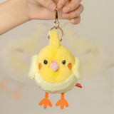 Mini Cockatiel Stuffed Plush Keychain, Bag Charm with Sound