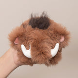 Fluffy Woolly Mammoth Plush Keychain – Cute Prehistoric Animal Bag Charm & Backpack Accessory