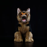 Realistic German Shepherd Plush Stuffed Animal, 11" Lifelike Alsatian Dog Stuffed Toy