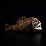 Realistic Deep-Sea Fangtooth Fish Plush (14 Inch) – Soft Polyester Stuffed Abyssal Creature Toy