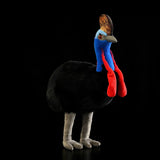 Lifelike Southern Cassowary Plush Toy - 16.5" Realistic Australian Wild Bird Stuffed Animal