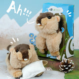 Marmota Stuffed Plush Slap Bracelet (Woodchuck, Grounghog)
