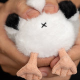 Grumpy Seagull Plush Keychain Pendant, Cute Siberian Gull Bag Charm & Backpack Accessory, Funny Stuffed Animal Gift for Friends