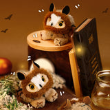 Cute Long-eared Owl Stuffed Animal Bag Charm, Plush Sound Keychain
