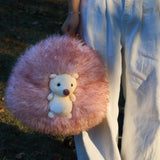 Fluffy Hedgehog Stuffed Animal Plush Toy, Animal Plushies