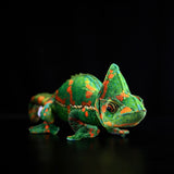 Realistic Veiled Chameleon Stuffed Animal Plush Toy, Veiled Chameleon Plushies