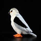 Realistic Black-winged Kite Plush Toy - Lifelike Bird Stuffed Animal, Soft Raptor Plushie
