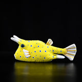 Realistic Longhorn Cowfish Stuffed Animal Plush Toy, Fish Plushies