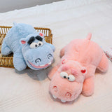 Soft Hippo Stuffed Animal Toy, Cuddly Animal Plushie