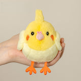 Mini Cockatiel Stuffed Plush Keychain, Bag Charm with Sound
