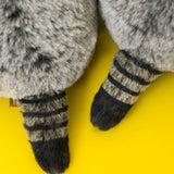 Cute Pallas's Cat Plush Keychain - Round Fluffy Manul Plushie Bag Charm
