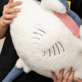 Chubby Manta Ray Plush Toy - Cute Ocean Stingray Stuffed Animal Pillow