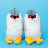 Black-crowned Night Heron Plush Toy - Bird Stuffed Animals Keychain, Pendant Dolls, Handbag Charms