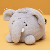 Chubby Elephant Plush Keychain – Cute Soft Stuffed Animal Bag Charm & Backpack Clip | Kawaii Pocket Buddy Gift