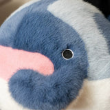 Chubby Manta Ray Plush Toy - Cute Ocean Stingray Stuffed Animal Pillow