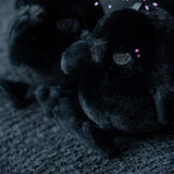 Chubby Crow Plush Keychain – Cute Round Black Raven Bag Charm & Backpack Accessory | Gothic Aesthetic Plushie Gift