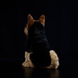 Realistic German Shepherd Plush Stuffed Animal, 11" Lifelike Alsatian Dog Stuffed Toy