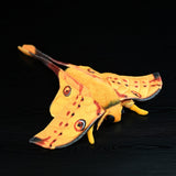Realistic Comet Moth Plush Toy – 7.8” Madagascan Moon Moth Stuffed Animal