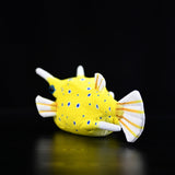 Realistic Longhorn Cowfish Stuffed Animal Plush Toy, Fish Plushies