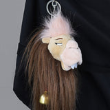 Funny Camel Plush Keychain with Bell, Stuffed Animal Bag Charm