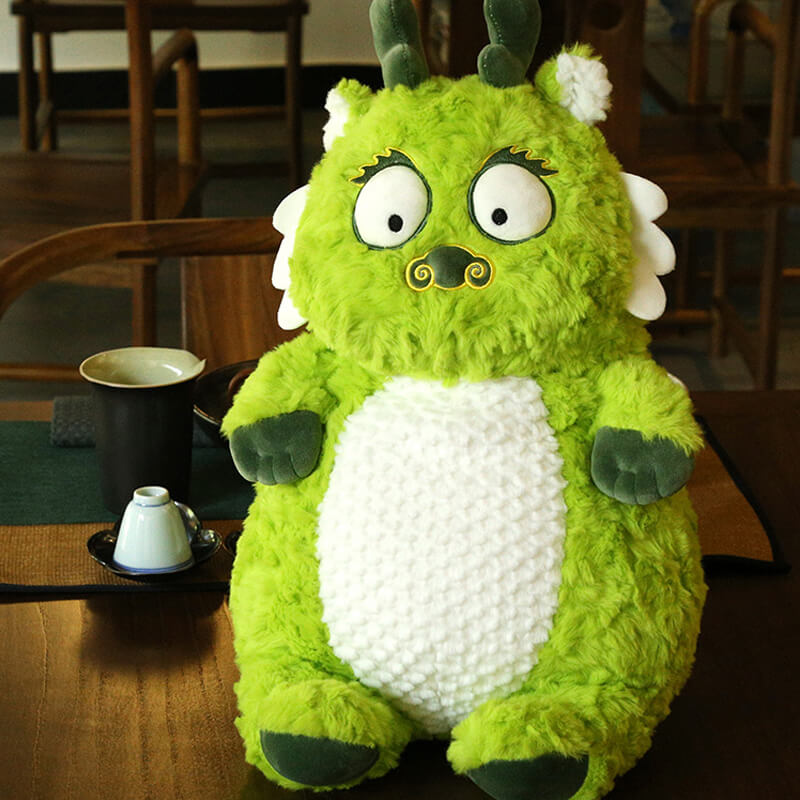 Cartoon Green Dragon Stuffed Animal Plush Toy