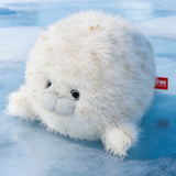 Fluffy Baby Seal Plush Keychain - Cute Animal Bag Charm & Backpack Accessory