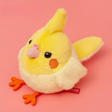 Mini Cockatiel Stuffed Plush Keychain, Bag Charm with Sound