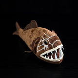 Realistic Deep-Sea Fangtooth Fish Plush (14 Inch) – Soft Polyester Stuffed Abyssal Creature Toy