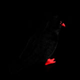 12" Lifelike Red-billed Chough Plush Toy – Soft Alpine Crow Stuffed Animal